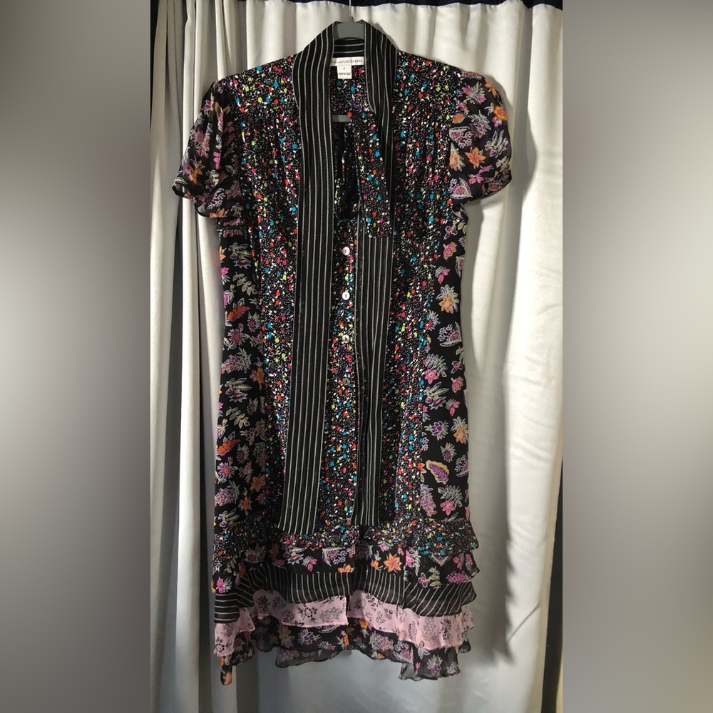 NWOT . diane von furstenberg . gypsy dress . multi . 4